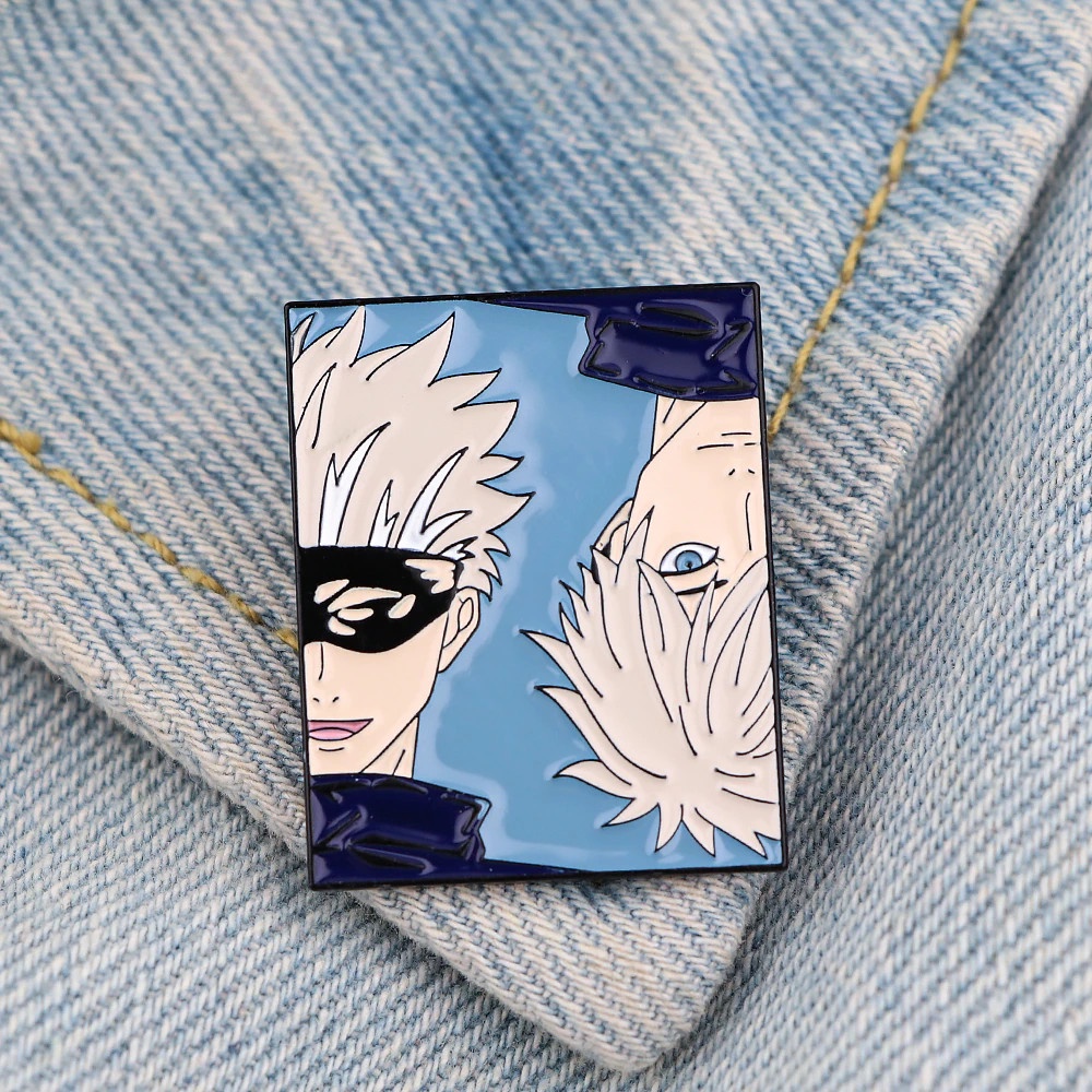 [30 MẪU] Pin cài áo Jujutsu Kaisen Satoru Gojo/ Yuji Itadori/ Megumi Fushigoro/ Toge Inumaki tặng khung đựng - GC448