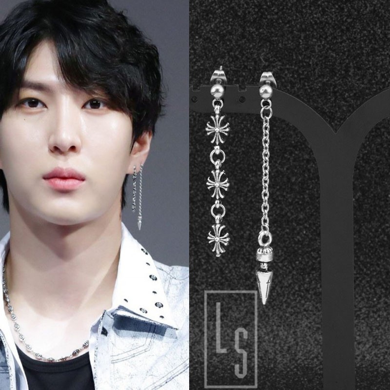 [Mã SKAMCLU8 giảm 10% cho đơn từ 100K] Khuyên Chrome Hearts thần tượng Kpop Cpop - Sẵn hàng