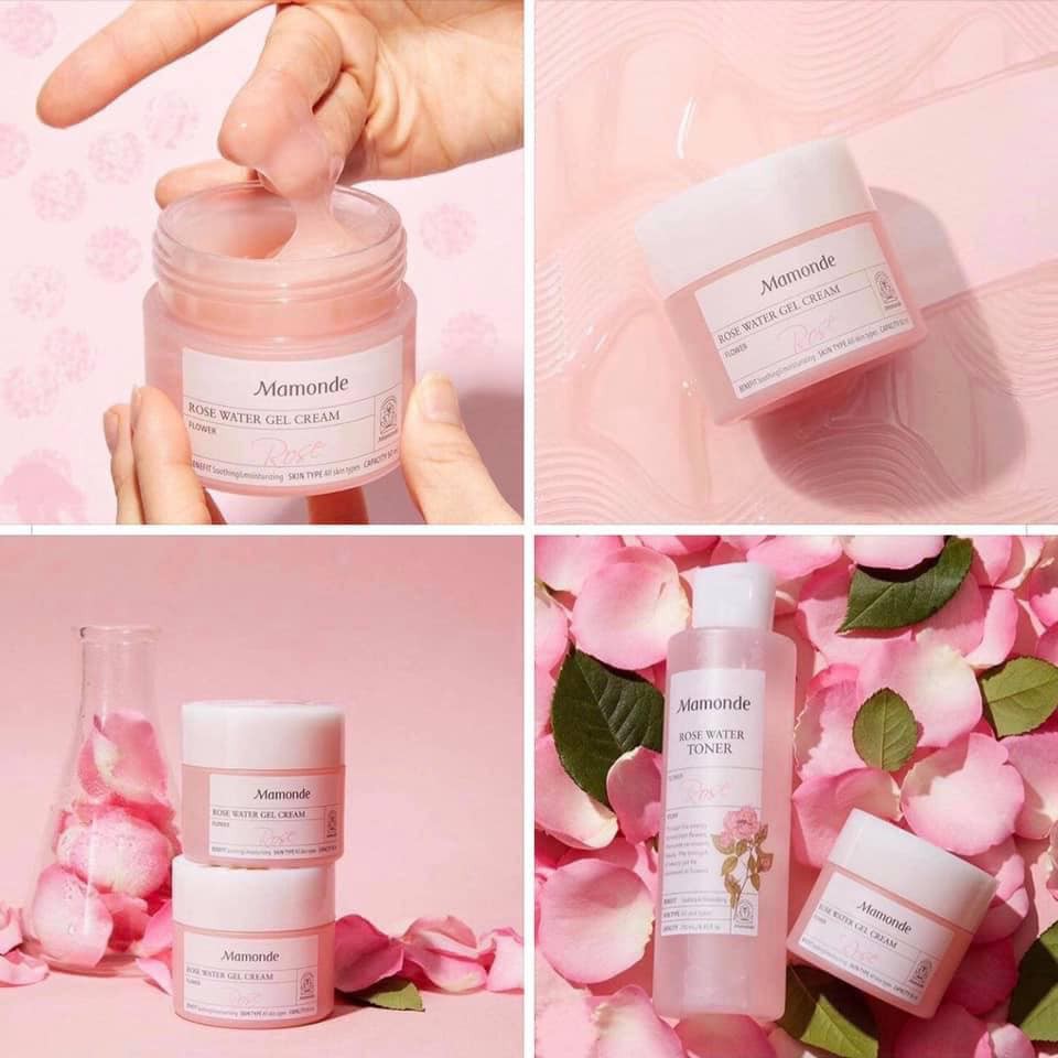 {XẢ KHO SỈ} Kem Dưỡng Ẩm Dịu Da Dạng Gel MAMONDE Rose Water Gel Cream 80ml