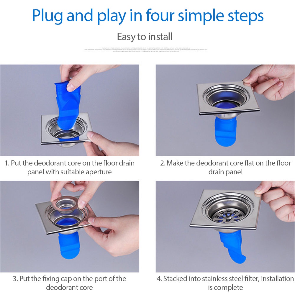 Nắp Đậy Cống Thoát Nước Sàn Nhà Tắm / Nhà Bếp Chống Mùi Hôi Bằng Silicone