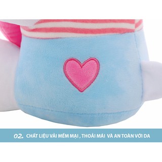 GẤU BÔNG KITTY ÔM DÂU SIZE 30CM