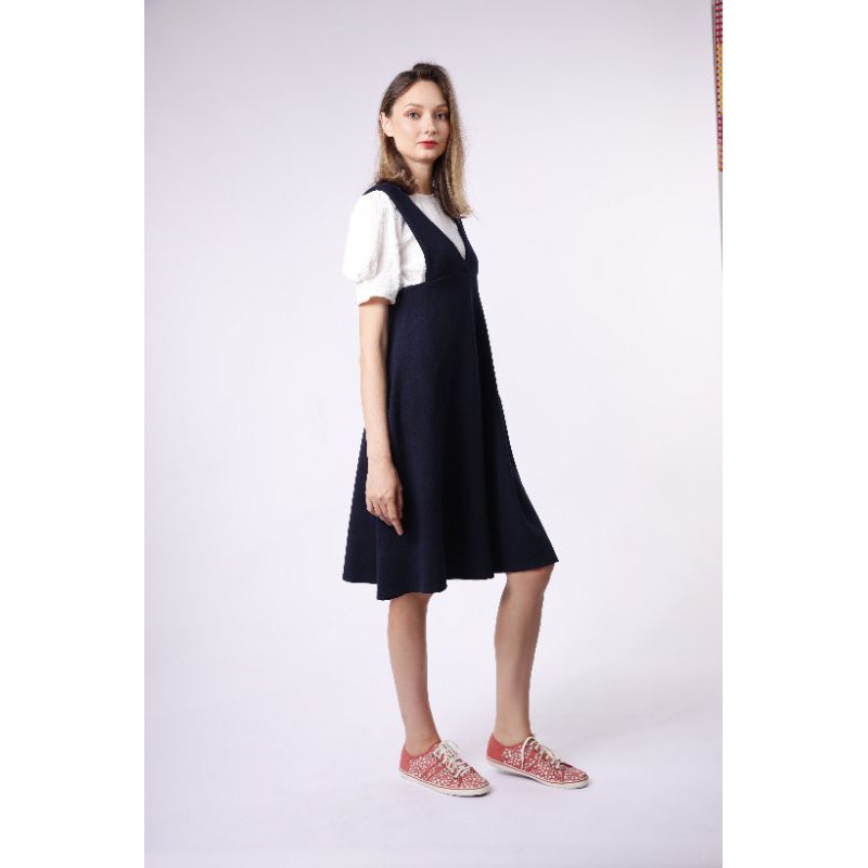 Đầm yếm nhung xuất Nhật