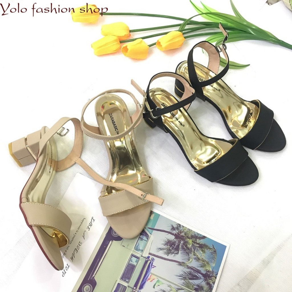 SANDAL CAO GÓT 5CM SDCG10S57 MẠ VÀNG SANG CHẢNH - HÀNG CAO CẤP VNXK