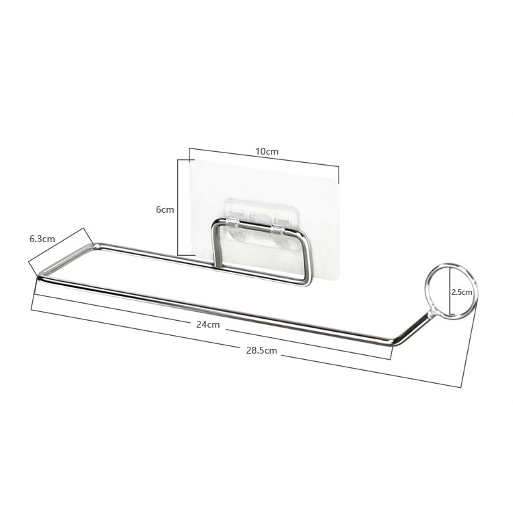 Giá đỡ cuộn giấy vệ sinh bằng thép không gỉ cho phòng tắm và nhà bếp