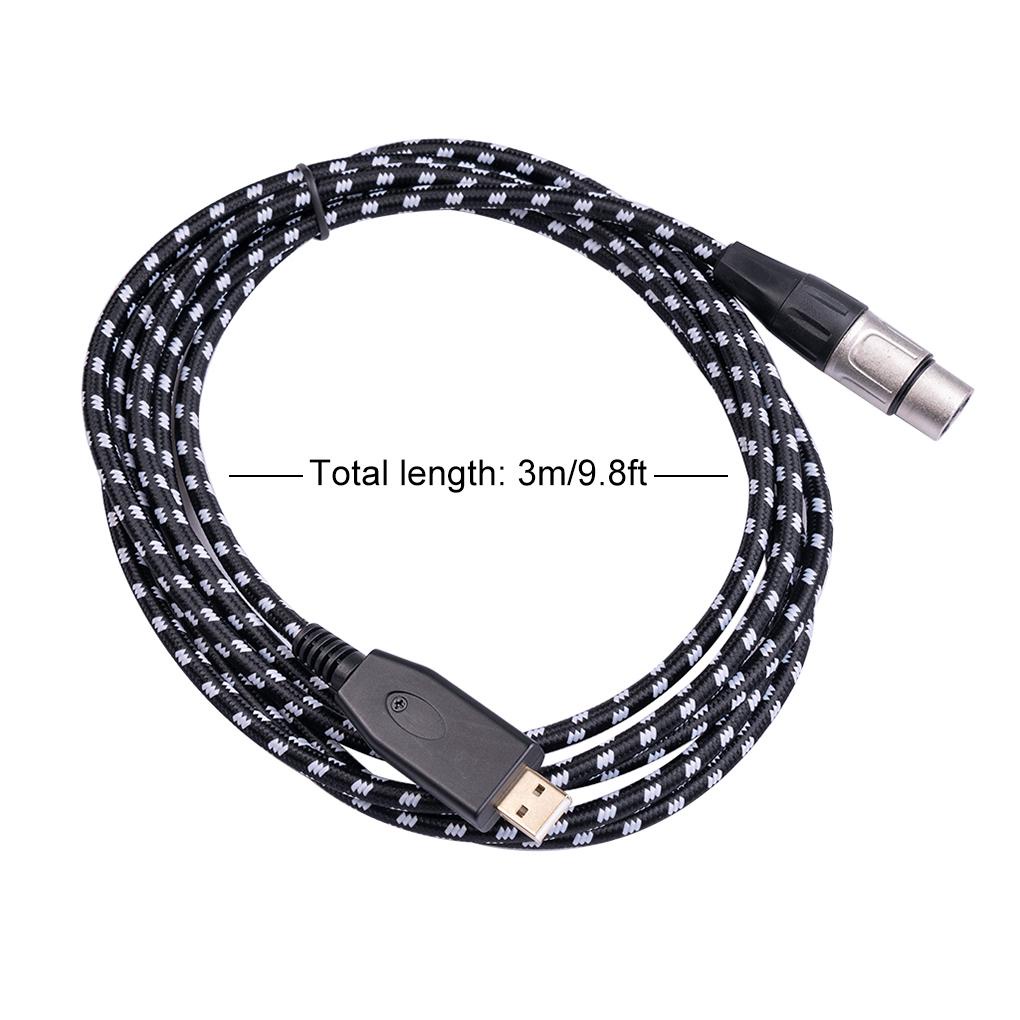 Cáp ChuyểN ĐổI Âm Thanh USB Sang XLR USB2 0 Chuyên NghiệP
