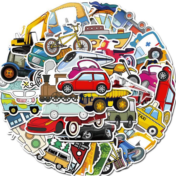 Sticker dán cao cấp CHỦ ĐỀ XE HƠI Cực COOL ms#114