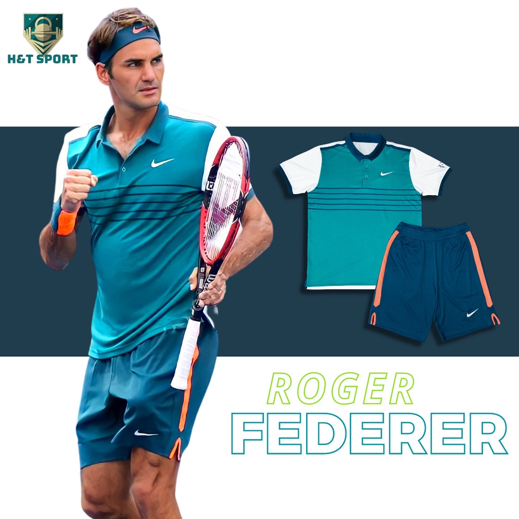 Bộ Thể Thao Nam Set Nai ROGER FEDERER , Đồ Thể Thao Cao Cấp Htsport
