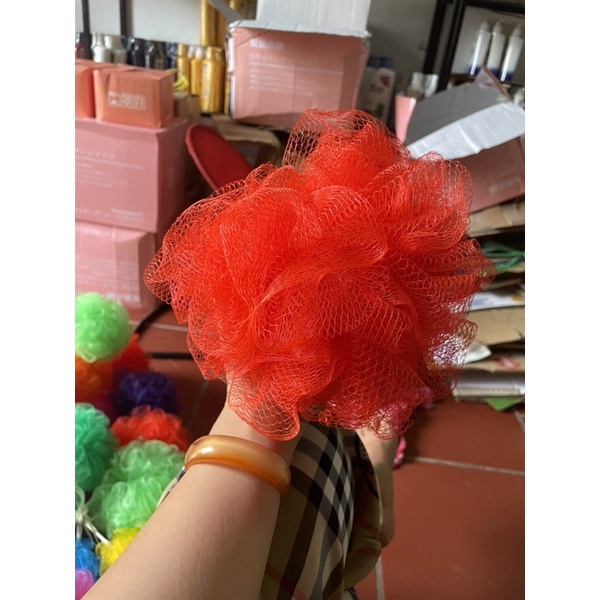 Bông tắm lưới loại to tròn