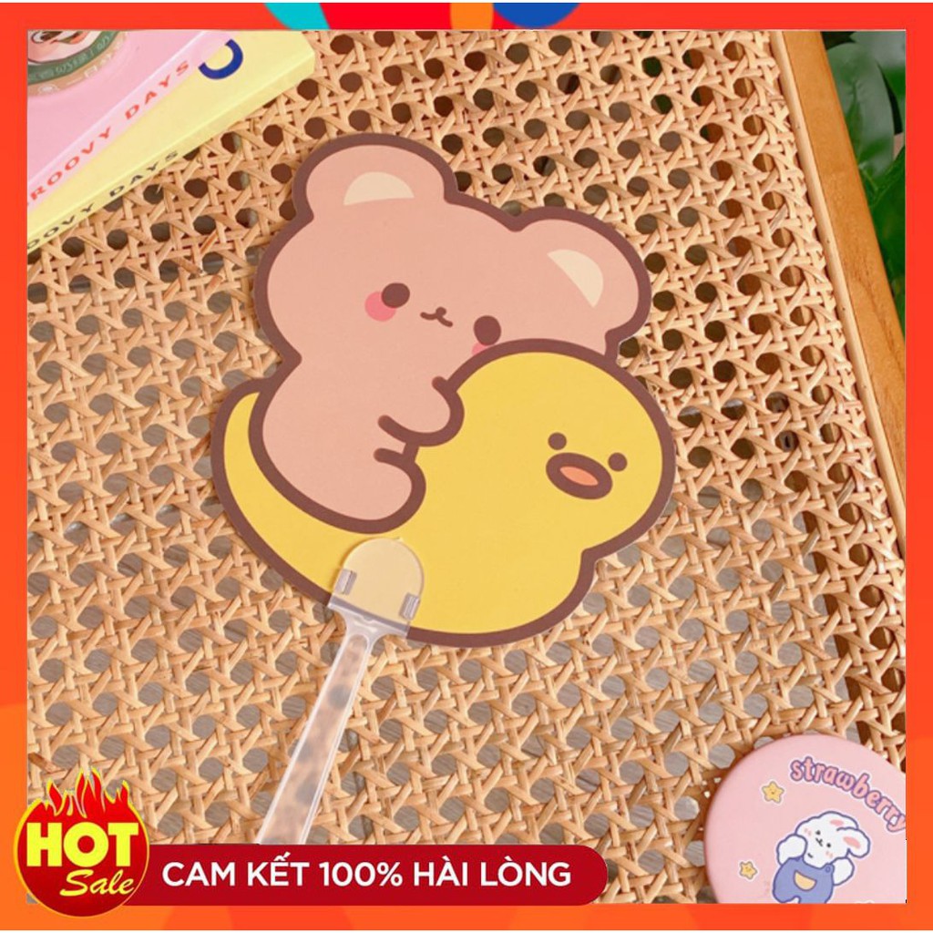 [HOT] QUẠT NHỰA CẦM TAY MINI HOẠ TIẾT HOẠT HÌNH ĐÁNG YÊU NHIỀU KIỂU TUỲ CHỌN PHONG CÁCH HÀN QUỐC