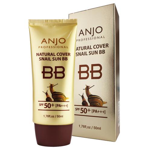 Kem Nền Chống Nắng Anjo Natural Cover Snail Sun BB SPF50+ PA+++ 50ml