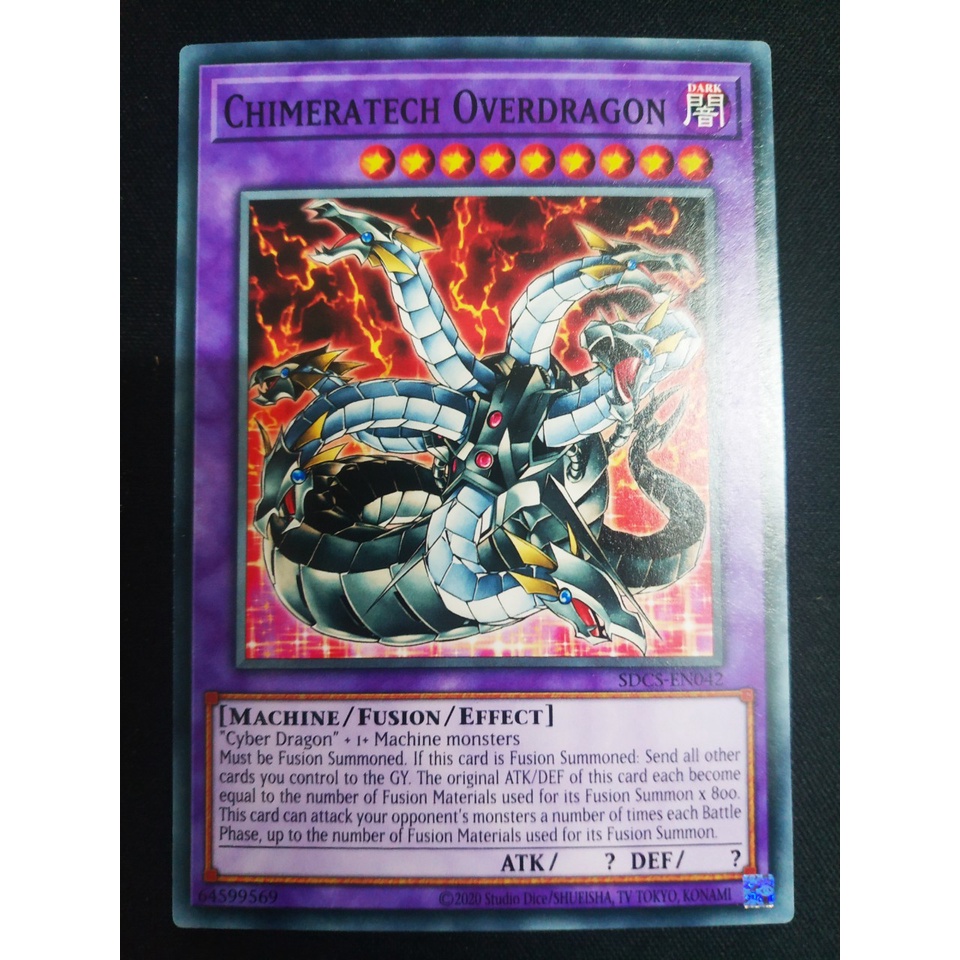 Thẻ bài Yugioh - TCG - Chimeratech Overdragon / SDCS-EN042'