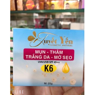 kem Tuyết Yến K6 mụn , thâm,trắng da,mờ sẹo 25g