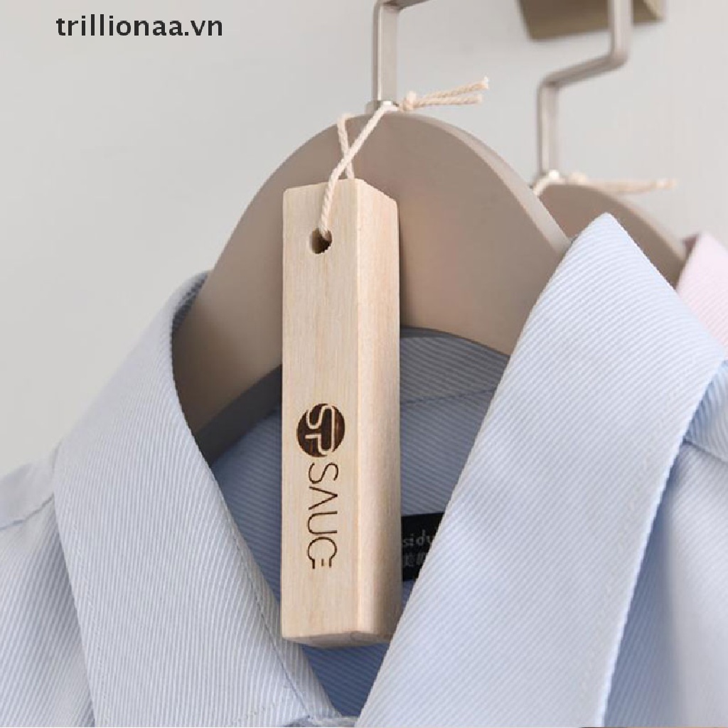 Set 6 thanh gỗ long não tự nhiên đuổi côn trùng chống ẩm trơn dành cho tủ quần áo ngăn kéo