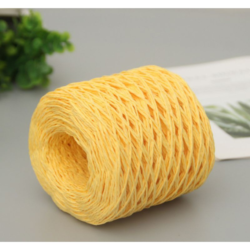 Sợi cói giấy cuộn sẵn móc mũ nón túi