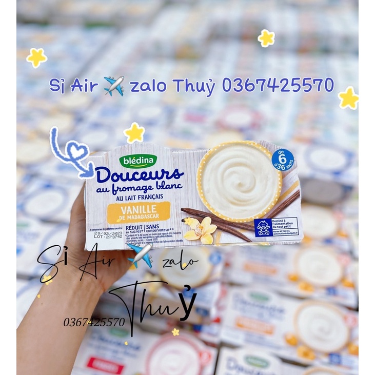 Sữa Chua  Phô Mai Bledina Douceurs Pháp Cho Bé Từ 6M