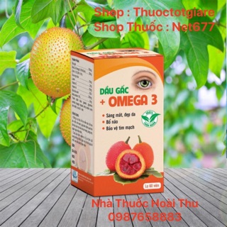 Dầu Gấc + Omega 3 - Giúp sáng mắt, đẹp da , bổ não, bảo vệ tim mạch