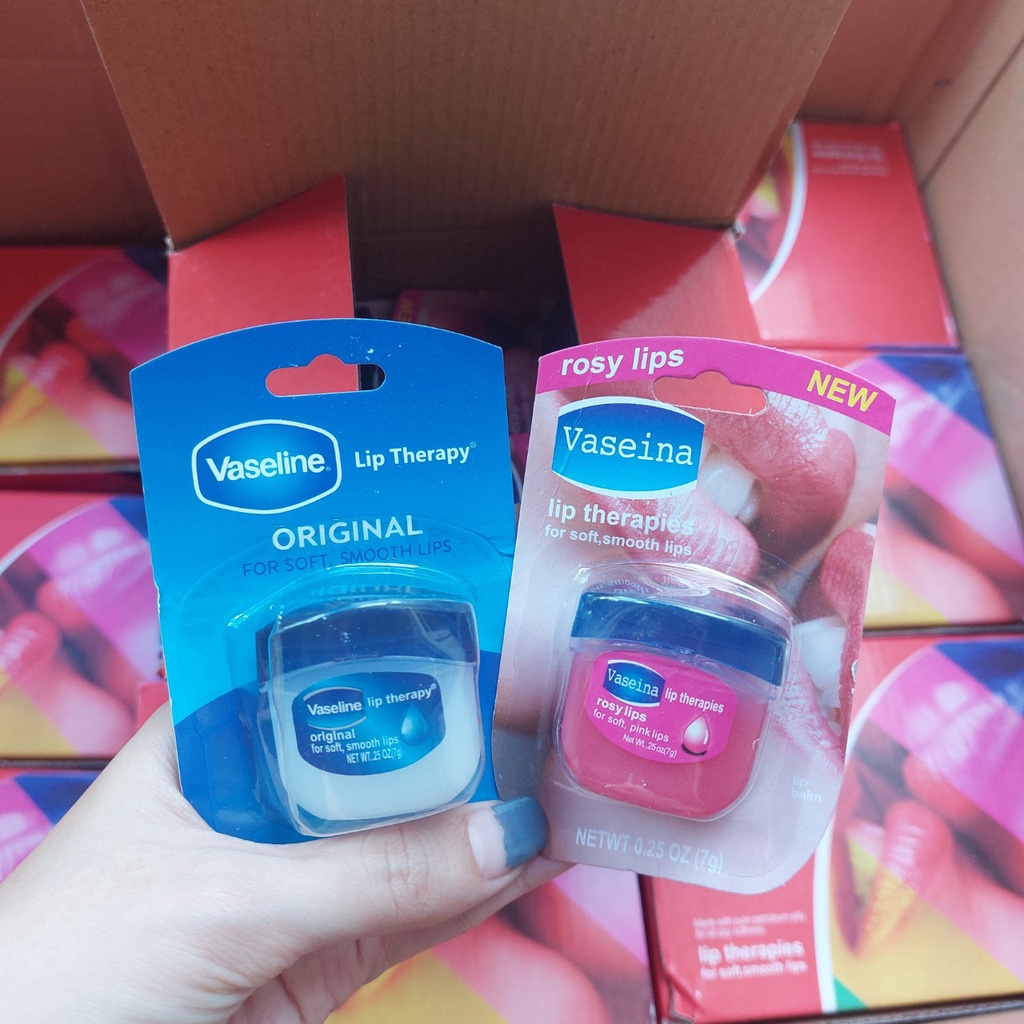 Son dưỡng môi Vaseline cấp ẩm mềm mịn môi