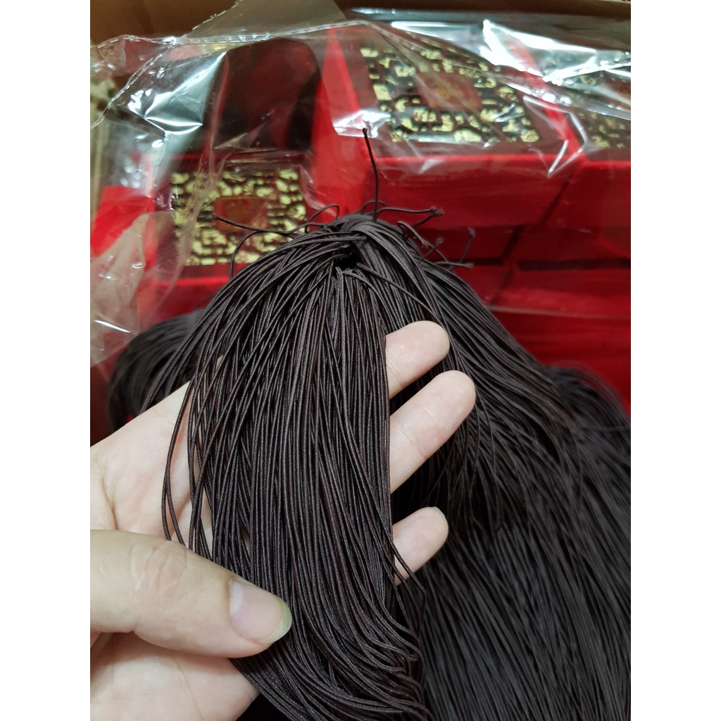 0,6kg Dây thun xỏ vòng, dây xâu vòng chuỗi hạt trầm hương kích thước :0,8mm