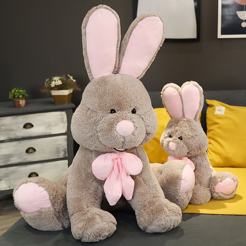 ✻Con thỏ lớn đồ chơi sang trọng búp bê cô gái ngủ gối dễ thương lười biếng Hàn Quốc