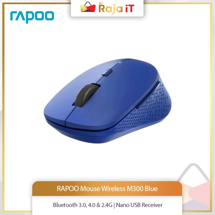 Chuột Không Dây Rapoo M300 Màu Xanh Dương