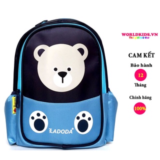 Ba lô cho bé mẫu giáo chính hãng LADODA hình gấu Teddy