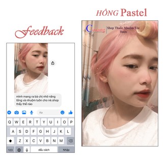 Thuốc nhuộm tóc HỒNG PASTEL (đã bao gồm thuốc tẩy)