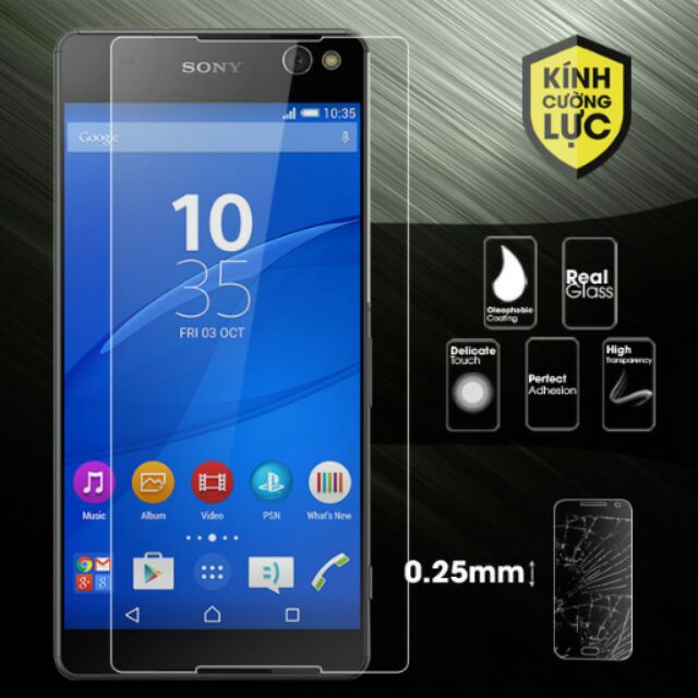 Kính cường lực dẻo sony C5