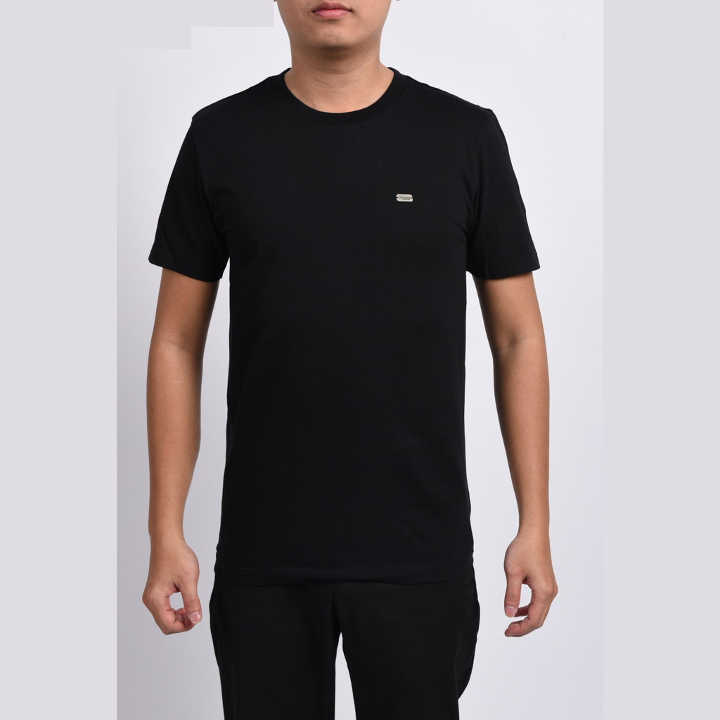 Áo Thun Nam Tay Ngắn Không Cổ O.Jeans 5ATC840594BM Kiểu Dáng Body Fit Cổ Tròn Chất Liệu Cotton Màu Đen