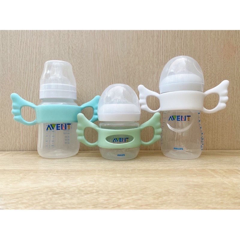 Tay cầm bình sữa Avent,Hegen bình sữa cổ vuông silicon cánh tiên