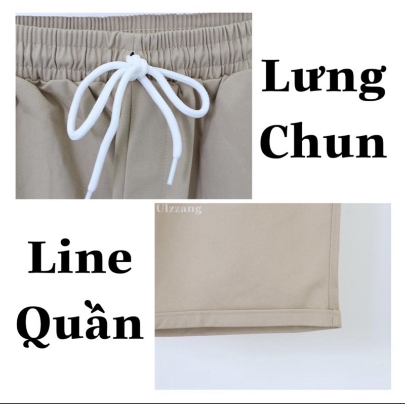 Quần Short Đùi KaKi Nam Nữ Unisex