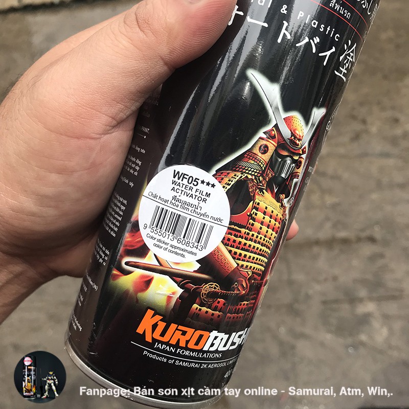 Chai sơn xịt Samurai WF05 dùng để chuyển nước Film  nhúng Samurai Paint