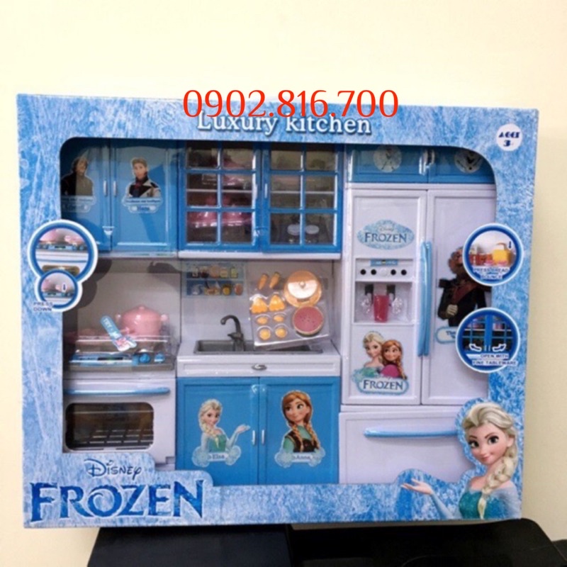 Hộp đồ chơi nhà bếp mini có nhạc và đèn hình công chúa Elsa - nữ hoàng băng giá Frozen X221H