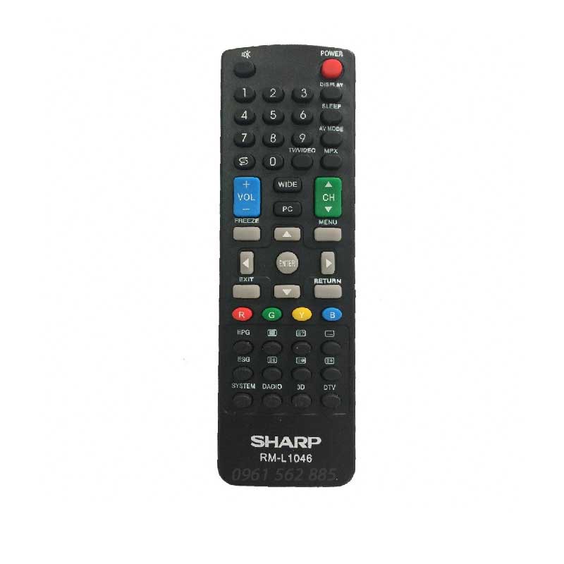 Điều Khiển Remote Tivi  SHARP RM-L1046 Ngắn Giá Rẻ