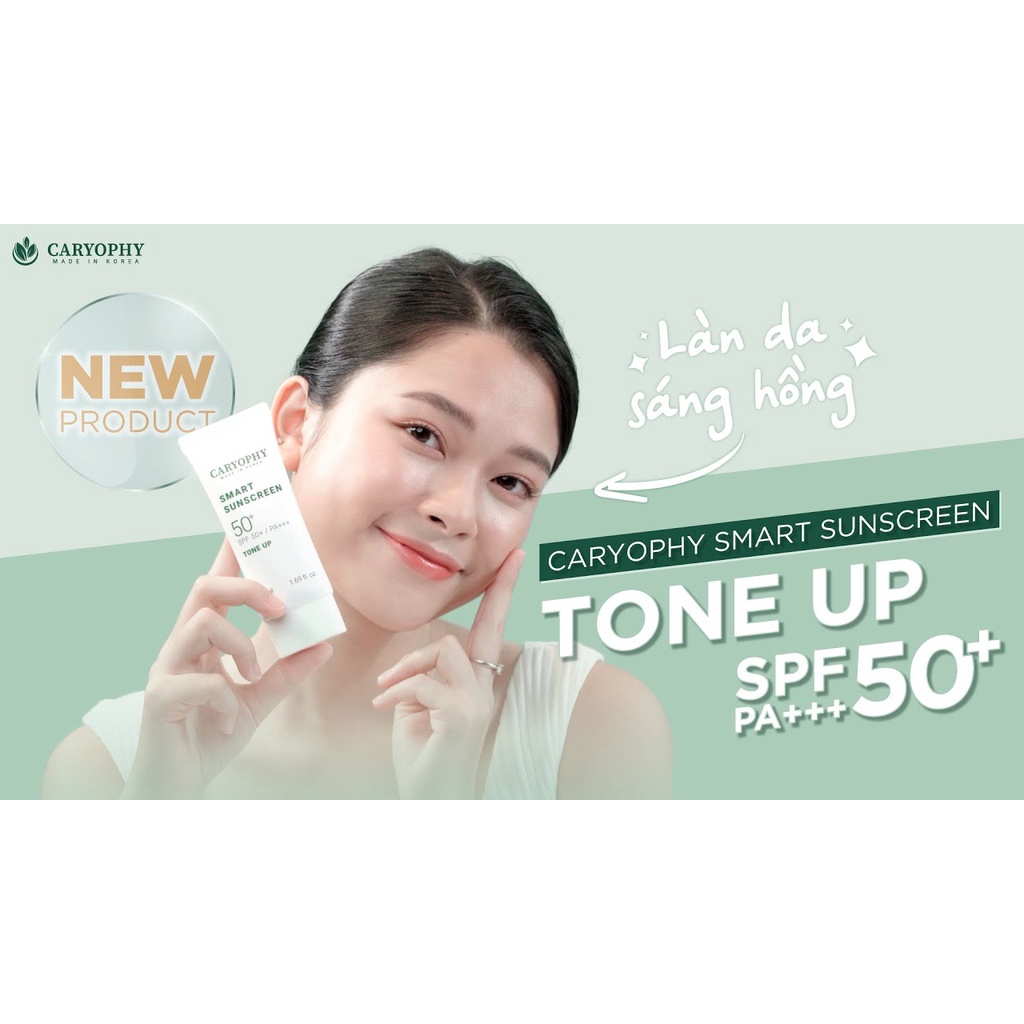 [Sample 5ml] Kem Chống Nắng Caryophy Smart Sunscreen Tone Up SPF50+/Pa+++ 5ml