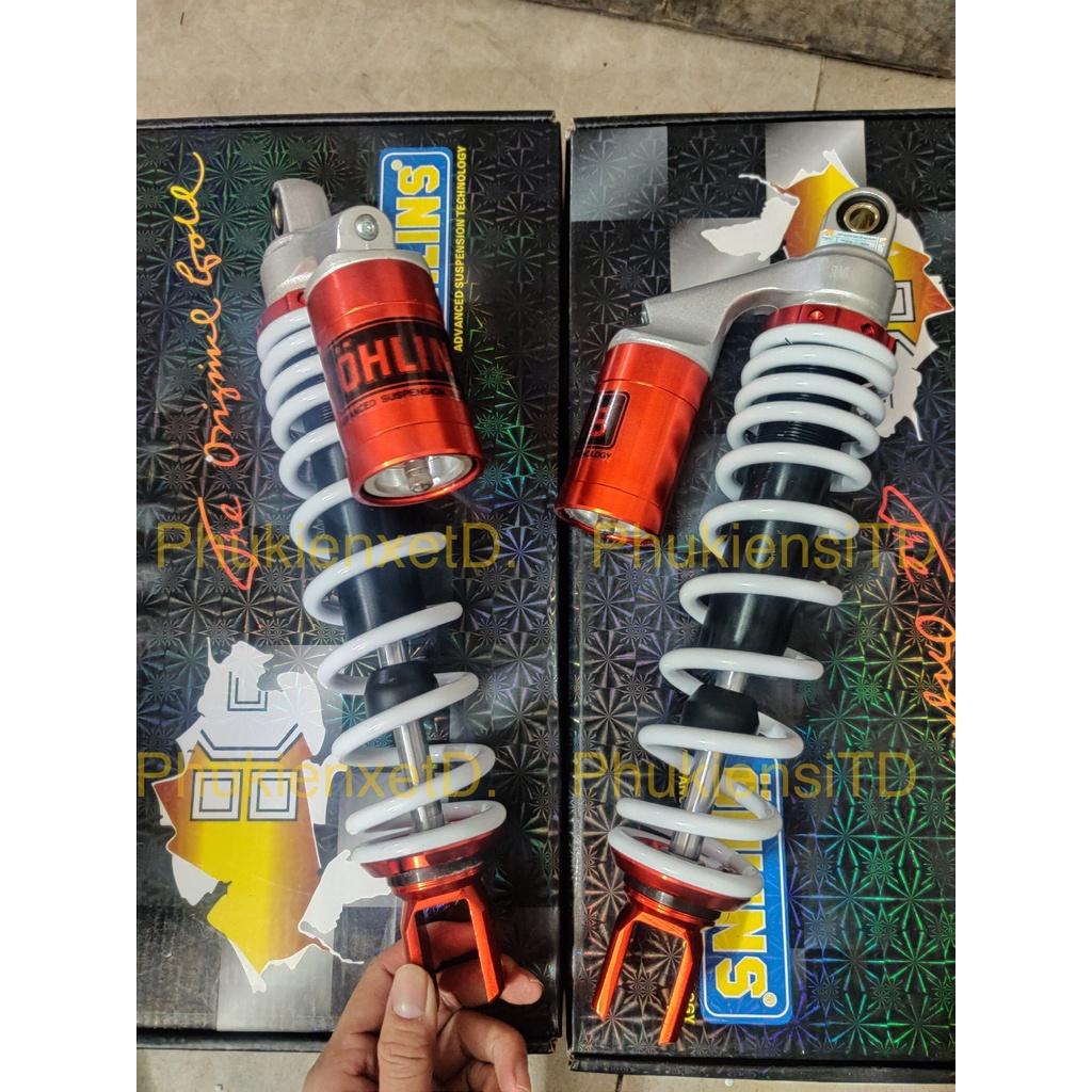 Phuộc sau OHLINS bình dầu lắp AIRBLADE NOUVO4 PCX IMPULSE SHARK FELIZ ...