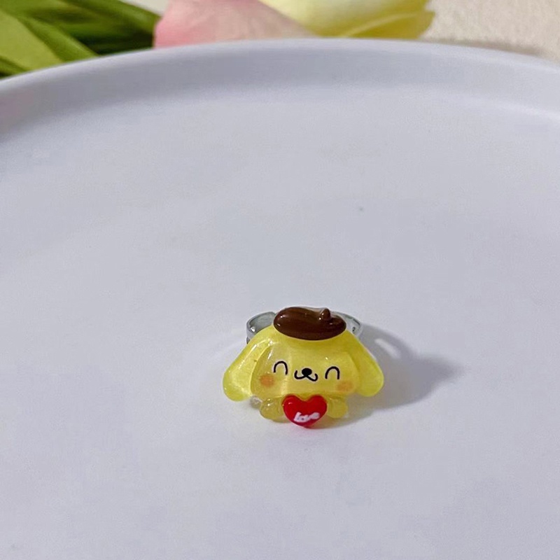 Nhẫn Hình Trái Tim Sanrio Kuromi Dễ Thương Cho Cặp Đôi dreamdiary