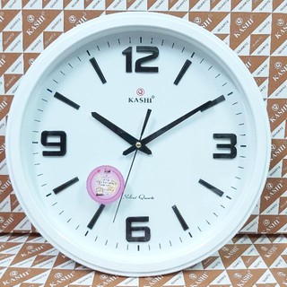 Đồng Hồ Treo Tường KASHI kích thước lớn đường kính 40cm màu trắng