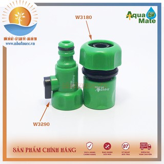 Bộ nối nhanh Aquamate Ren D20 ra ống mềm PE D19 có khóa
