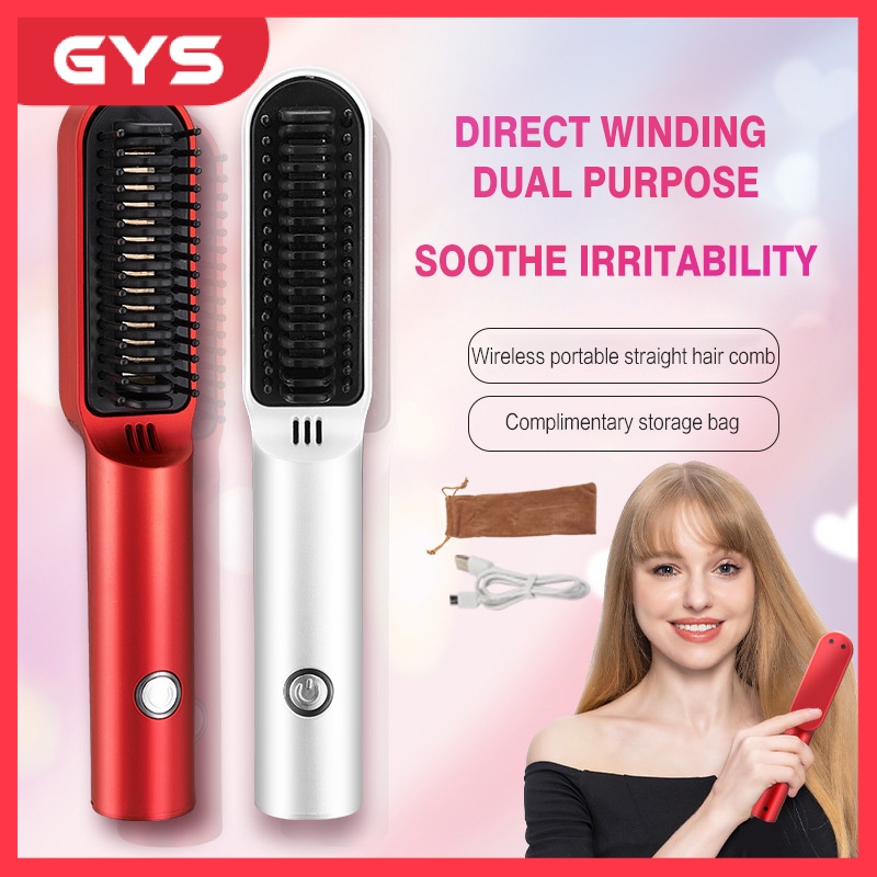 Máy duỗi uốn tóc mini không dây 2 trong 1 máy uốn tóc mini tự động Nóng nhanh