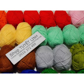 [Mã SKAMLTSM9 giảm 10% đơn 99K] Chỉ len đan đồ lạnh : 15k /cuộn