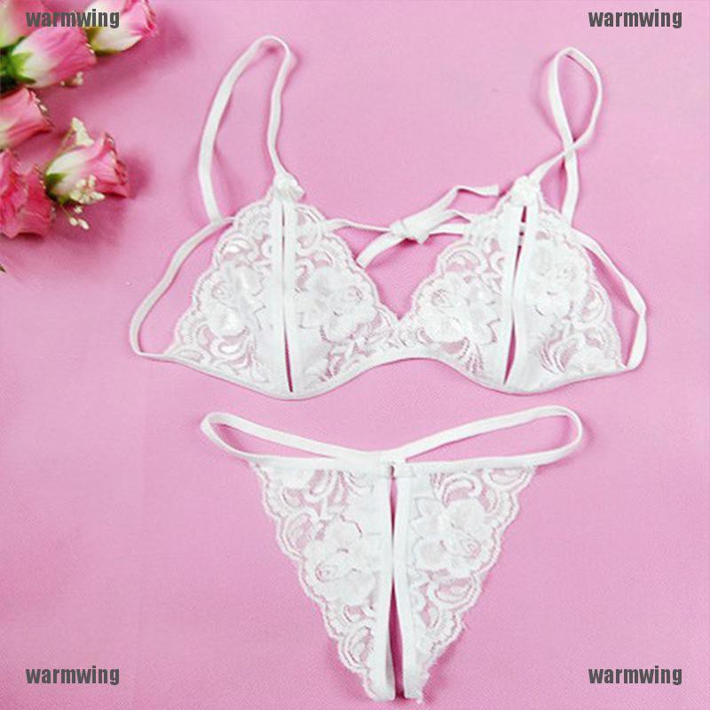 Set Áo Lót &amp; Quần Lót Nữ Phối Ren Gợi Cảm