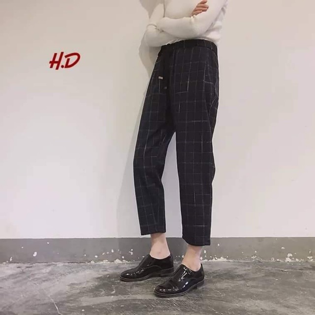Quần bagy kẻ nam nữ H&Đ
