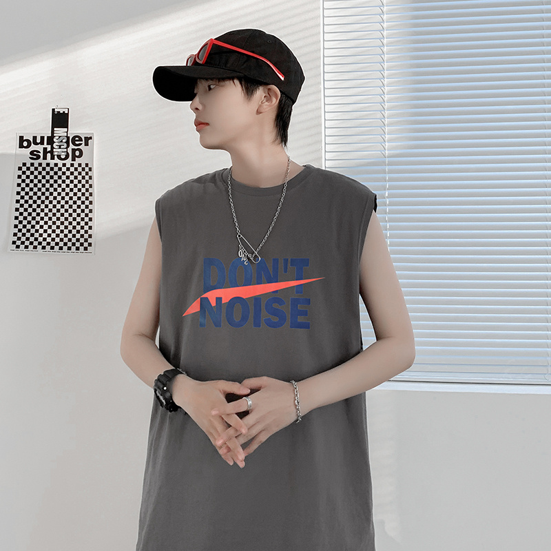 Áo Ba Lỗ Nam In Chữ Phong Cách Thể Thao Năng Động Size M-3Xl