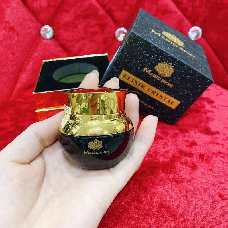 Kem dưỡng Ngọc Trai Đen Elixir Crystal Cream Magic Skin  giúp da CĂNG BÓNG, SE KHÍT, NGỪA NÁM  CÓ CHỐNG NẮNG