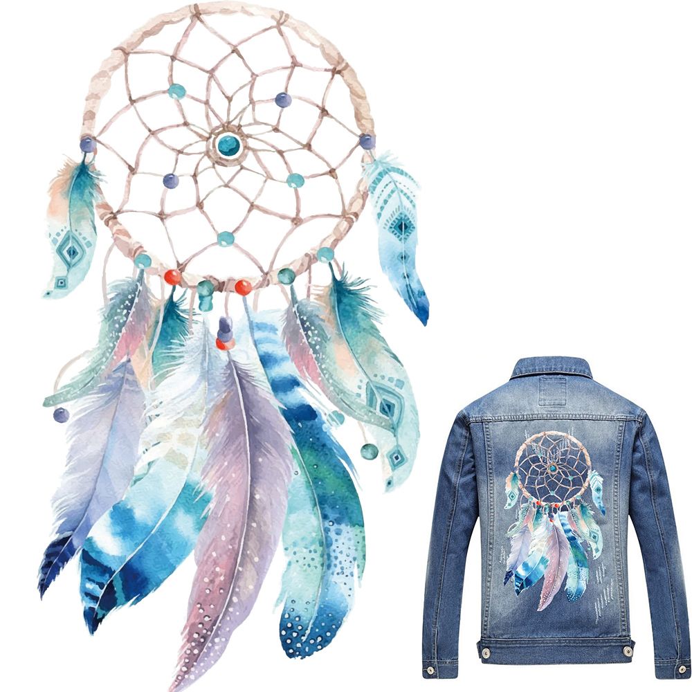 Miếng Dán Ủi Trang Trí Quần Áo Hình Dreamcatcher Độc Đáo Dễ Giặt DIY