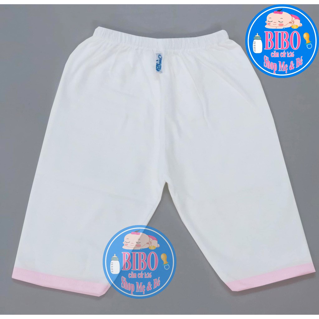 Combo 5 Quần Dài Sơ SinhTrắng JOU, chất vải cotton 100% mềm, mịn,thoáng mát cho,bé gái,bé trai