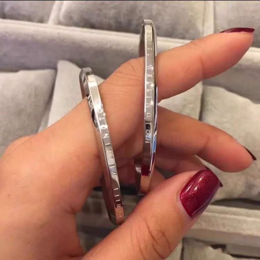 Vòng Tay Cuff cặp đôi,vòng tintan thép không gỉ kiểu chữ C siêu hot NO BOX-HIDO SHOP