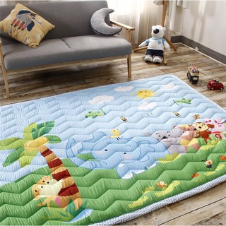 Thảm Creeping Mat Korea cao cấp hình Voi cây dừa