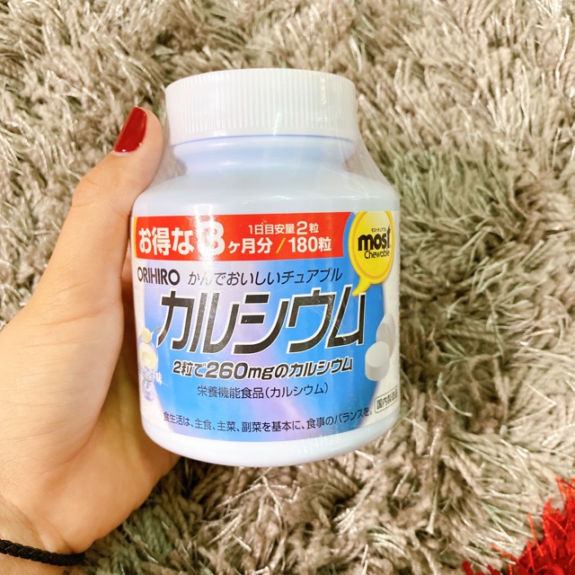 Canxi dạng kẹo Orihiro của nhật bổ sung canxi cho người lớn và trẻ em (từ 3 tuổi) vị sữa chua