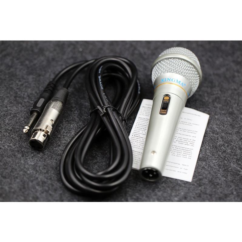 Mic Chống Hú, Chống Rè, Micro Karaoke XINGMA AK-319, Micro Chuyên Nghiệp Có Dây, Micro Hát Karaoke Phòng Thu y